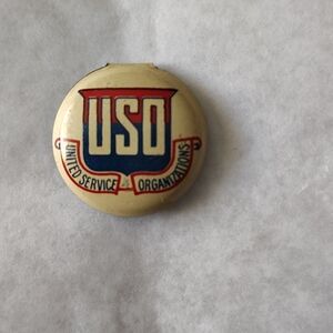 Vintage USO Pin - World War ll Era